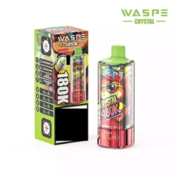 WASPE 8 in 1 Crystal 180000 Puffs 180K Disposable Vapes Wholesale Bulk Buy Rechargeable LED Screen 10 VapeXYZ