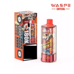 WASPE 8 in 1 Crystal 180000 Puffs 180K Disposable Vapes Wholesale Bulk Buy Rechargeable LED Screen 12 VapeXYZ