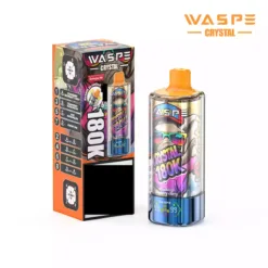 WASPE 8 in 1 Crystal 180000 Puffs 180K Disposable Vapes Wholesale Bulk Buy Rechargeable LED Screen 7 VapeXYZ