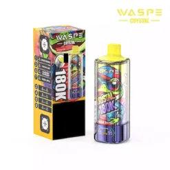 WASPE 8 in 1 Crystal 180000 Puffs 180K Disposable Vapes Wholesale Bulk Buy Rechargeable LED Screen 8 VapeXYZ