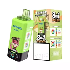 AIRMEZ FOX 6 v 1 160 000 nádechů jednorázové vape na velkoobchodní nákup 160K 45 ml kapacita mesh cívka displej box 2 VapeXYZ