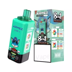AIRMEZ FOX 6 v 1 160 000 nádechů jednorázové vape na velkoobchodní nákup 160K 45 ml kapacita mesh cívka displej box 4 VapeXYZ