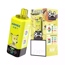 AIRMEZ FOX 6 v 1 160 000 nádechů jednorázové vape na velkoobchodní nákup 160K 45 ml kapacita mesh cívka displej box 6 VapeXYZ