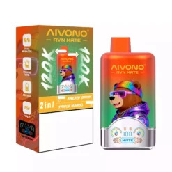 AIVONO AVN MATE 120000 de pufuri Vape de unică folosință 2 În 1 Gust Achiziție en gros în vrac 120K Ecran inteligent