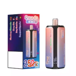 BANG KING 250K Puffs DSK074 Quads 4in1 Disposable Vapes Χονδρική Αγορά Μεγάλες Ποσότητες 250000 Puffs Quad System Mesh Coil Τύπου C Αναπλήρωση 7 VapeXYZ