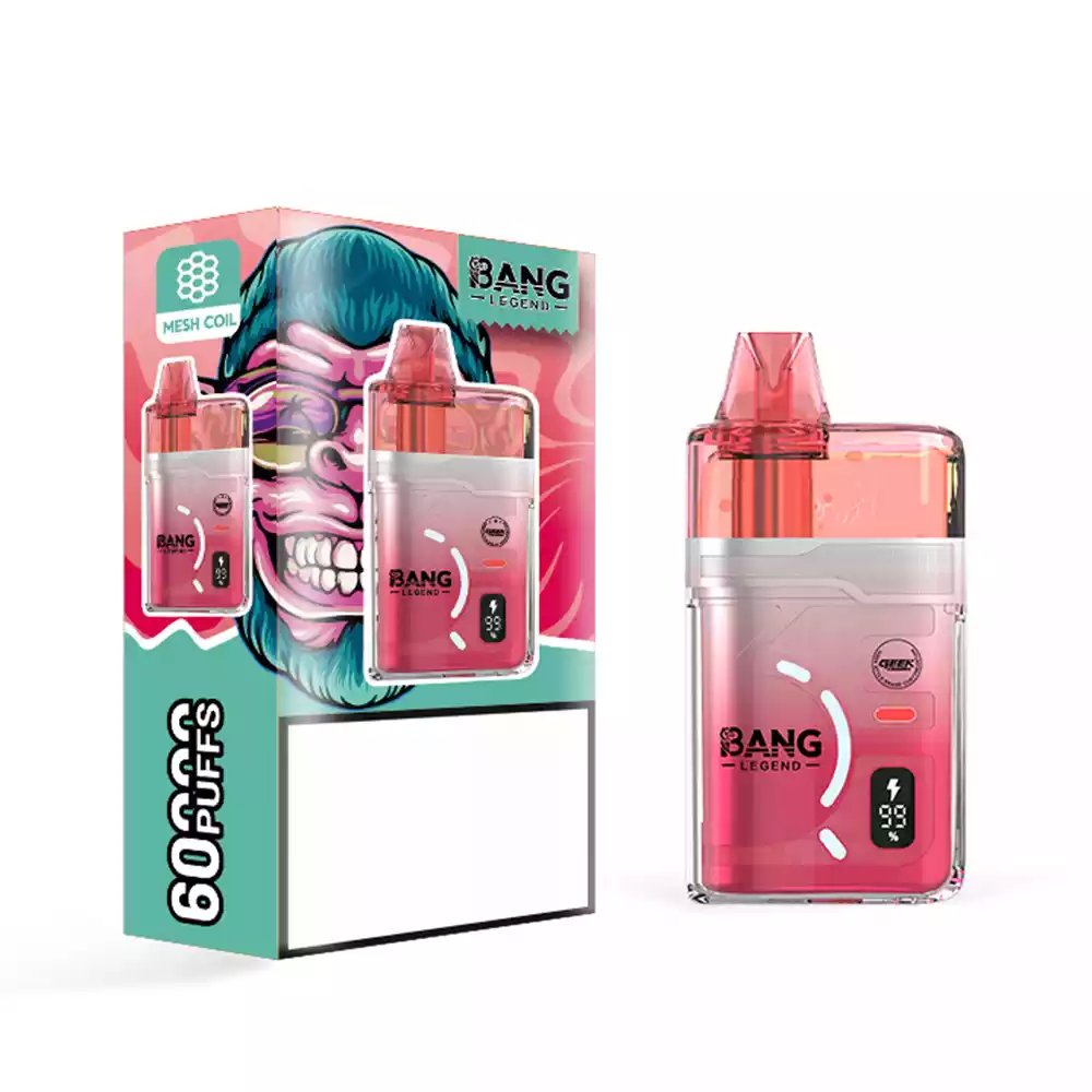 BANG LEGEND 60K 60000 tõmmet DSK071 ühekordsed vapid hulgimüük duaalne võrepool bulk ost täiendatav 2 BANG LEGEND 60K 60 000 sissehingamist DSK071 ühekordsed veipid hulgimüük duaalne võrguspiraal suurtes kogustes ostmine, laadimisvõimalusega - Pilt 2