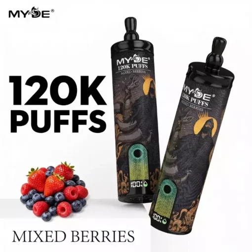 MYDE Shisha Sound 120000 120K Puffs Smart Screen Disposable Vapes Wholesale  Bulk Buy - VapeXYZ