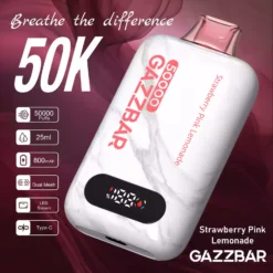 GAZZBAR 50000 Puff Smart LED Screen 50K Disposable Vapes Dual Mesh Bulk Buy Wholesale 12 VapeXYZ