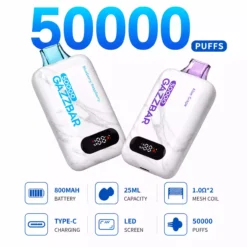 GAZZBAR 50000 Puffs Nutikas LED Ekraan 50K Ühekordselt Kasutatavad Vapes Dual Mesh Hulgi Ostmine Hulgimüük