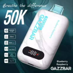 GAZZBAR 50000 Puff Smart LED Screen 50K Disposable Vapes Dual Mesh Bulk Buy Wholesale 8 VapeXYZ