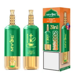 MYDE DTL 3 in 1 200000 Puffs Shisha Disposable Vapes 200K Wholesale Bulk Buy Mesh Coil LED Display 10 VapeXYZ