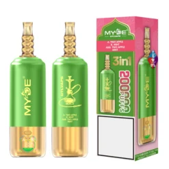 MYDE DTL 3 in 1 200000 Puffs Shisha Disposable Vapes 200K Wholesale Bulk Buy Mesh Coil LED Display 3 VapeXYZ