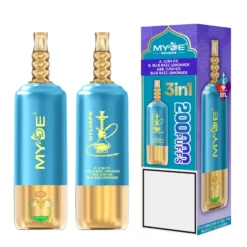 MYDE DTL 3 in 1 200000 Puffs Shisha Disposable Vapes 200K Wholesale Bulk Buy Mesh Coil LED Display 4 VapeXYZ