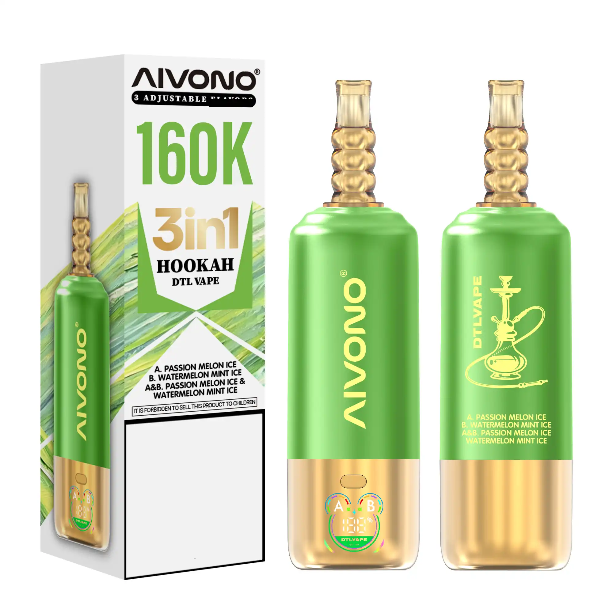 AIVONO DTLVAPE 3 In 1 160K Triple Taste DTL Shisha Hookah 160000 Puffs Disposable Vapes Wholesale Bulk Buy 5 AIVONO DTLVAPE 3 In 1 160K Triple Taste DTL Shisha Hookah 160000 Puffs Disposable Vapes Wholesale Bulk Buy - Image 5