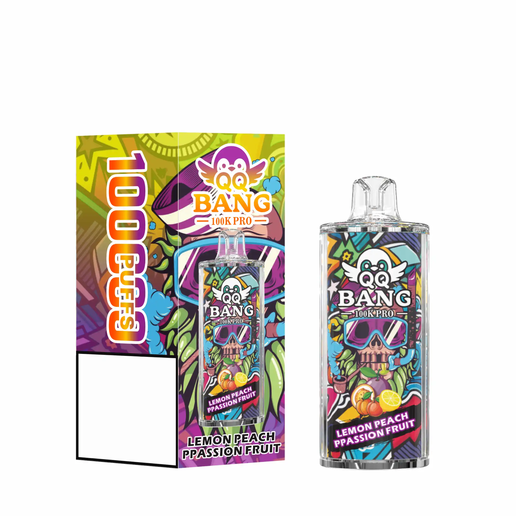 QQ BANG 100K PRO DSK094 Dual Mesh 100000 Puffs Premium Crystal Disposable Vapes Wholesale Bulk Buy 27 QQ BANG 100K PRO DSK094 crystal body and rechargeable dual mesh vape design