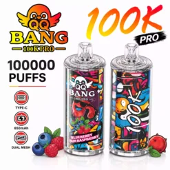 QQ BANG 100K PRO DSK094 Dual Mesh 100000 Puffs Premium Crystal Disposable Vapes Wholesale Bulk Buy