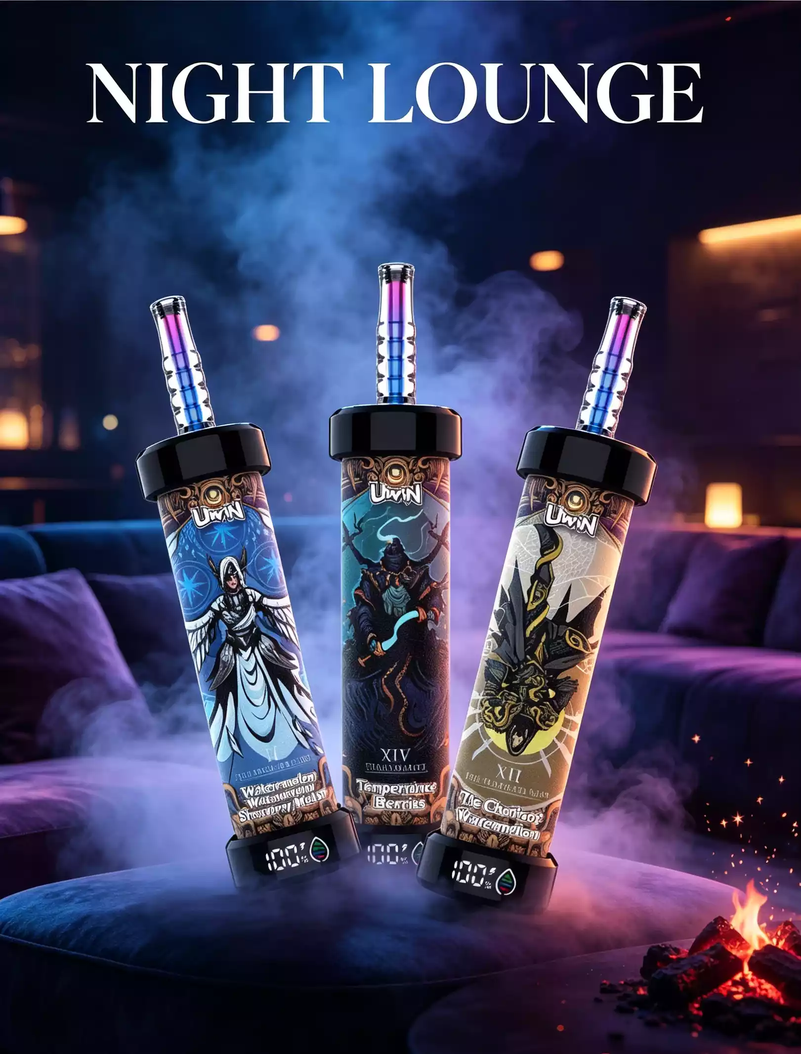 UWIN SHISHA Hookah 100K DTL 100000 Caladas Pantalla Digital Vapes Desechables Mayorista Compra al Por Mayor 3 UWIN SHISHA Hookah 100K DTL 100000 Puffs Screen Display Disposable Vapes Wholesale Bulk Buy - Imagen 3