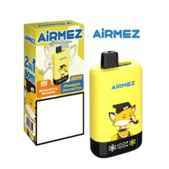 AIRMEZ FOX 2 IN 1 PRO 80000 80K Puffs Disposable Vapes Wholesale Bulk Buy Smart Screen Mesh Coil 4 VapeXYZ