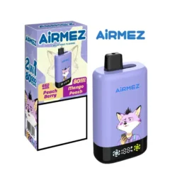 AIRMEZ FOX 2 IN 1 PRO 80000 80K Puffs Disposable Vapes Wholesale Bulk Buy Smart Screen Mesh Coil 6 VapeXYZ