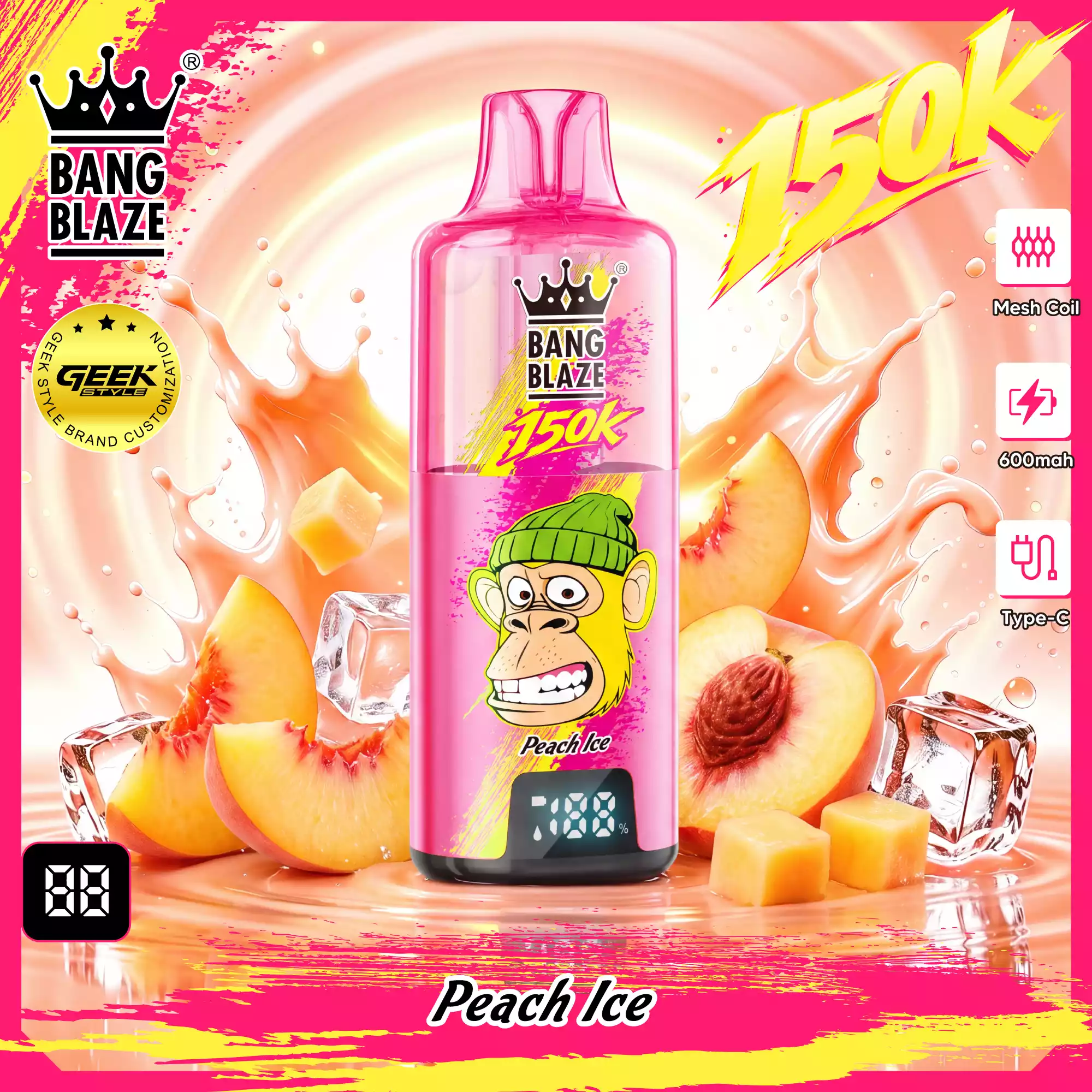 BANG BLAZE 150K Puffs 150000 Rechargeable Mesh Coil Disposable Vapes Wholesale Bulk Buy 9 BANG BLAZE 150K Puffs 150000 Rechargeable Mesh Coil Disposable Vapes Wholesale Bulk Buy - Image 9