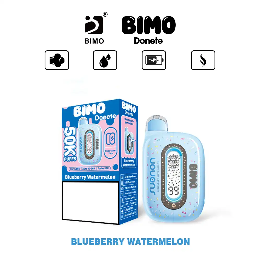 BIMO DONETE 50000 Puffs Dual Mesh Coil 50K Disposable Vapes Wholesale Bulk Buy 3 BIMO DONETE 50000 Puffs Dual Mesh Coil 50K Disposable Vapes Wholesale Bulk Buy - Pilt 3