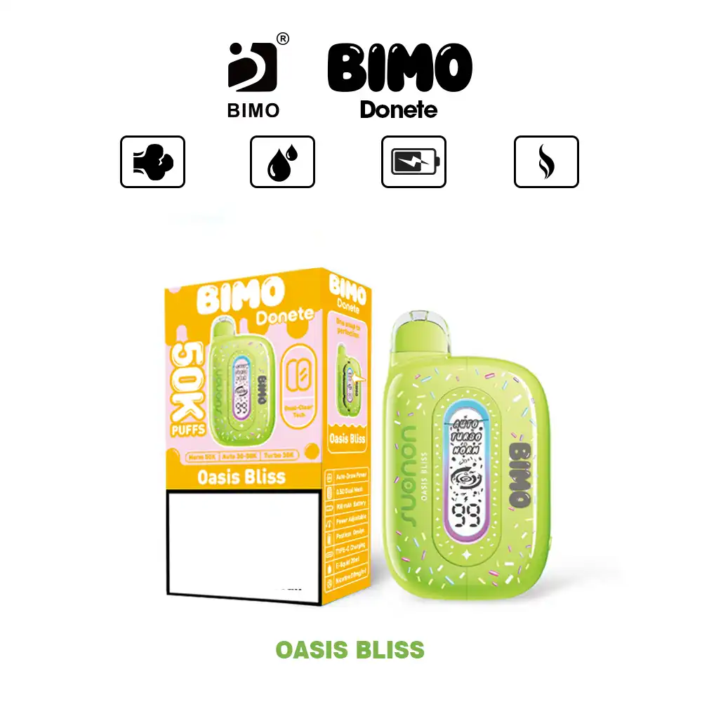BIMO DONETE 50000 Puffs Dual Mesh Coil 50K Disposable Vapes Wholesale Bulk Buy 14 BIMO DONETE 50000 Puffs Dual Mesh Coil 50K Disposable Vapes Wholesale Bulk Buy - Pilt 14