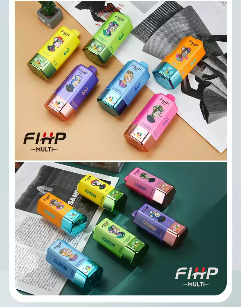FIHP 600K 6 in 1 MULTI Rechargeable Disposable Vape Wholesale