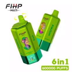 Alternative view of FIHP 600K 6 In 1 Tastes MULTI Rechargeable Disposable Vape Wholesale