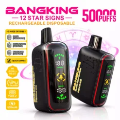BANG KING 50K DSK089 Vape-uri de Unică Folosință En-Gros Cumpărare în Vrac 50000 Pufuri Reîncărcabil 3 Moduri Dual Mesh Afișaj Digital