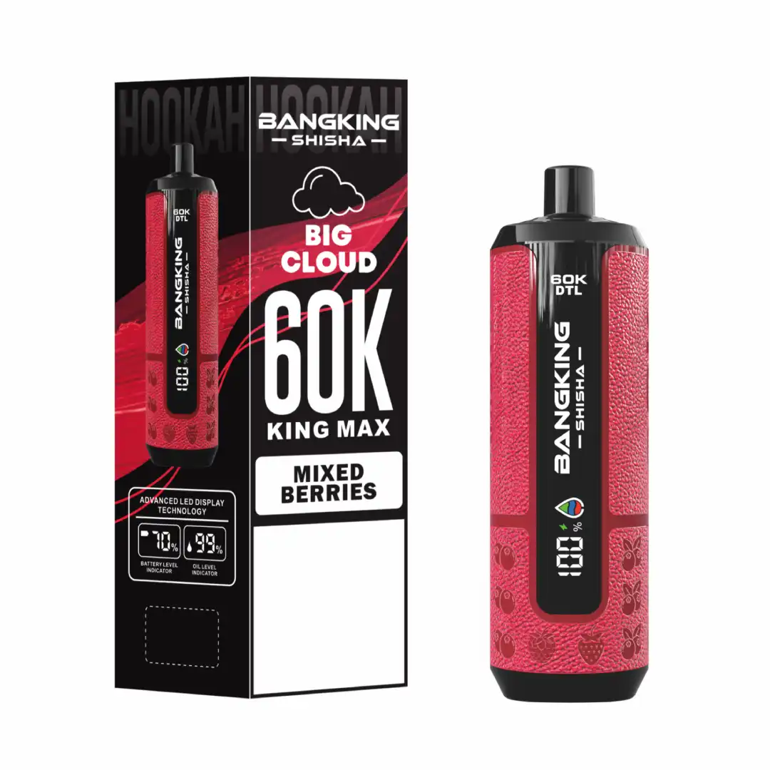 BANG KING Shisha 60K DSK091 DTL 60000 Puffs Disposable Vapes Wholesale Bulk Buy Mesh Coil 5 BANG KING Shisha 60K DSK091 DTL 60000 Puffs Disposable Vapes Wholesale Bulk Buy Mesh Coil — изображение 5