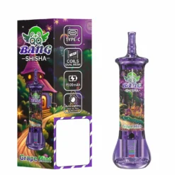 QQ BANG Shisha 500000 DSK093 500K Puffs Crystal Disposable Vape Wholesale Bulk Buy Dual Mesh Coil 9 VapeXYZ